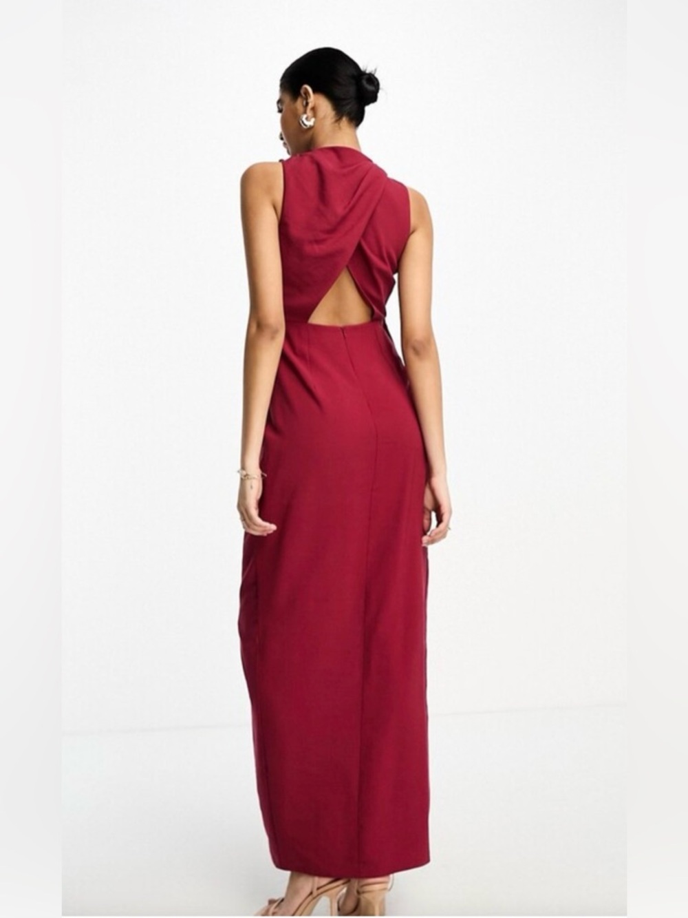 ASOS One Shoulder Red Dress - Picture 6 of 6